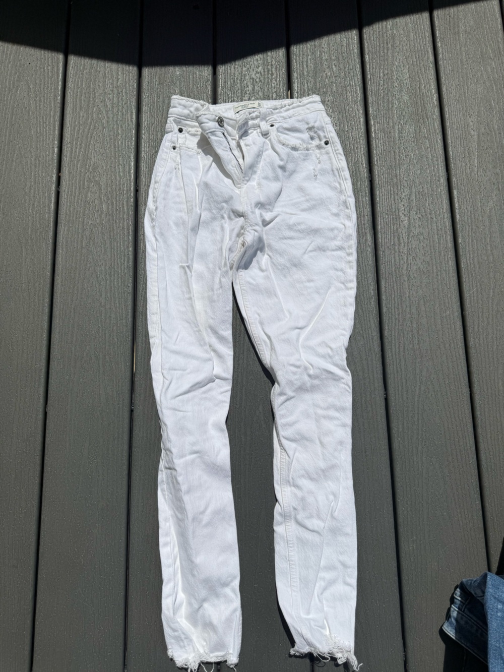 Abercrombie & Fitch White High-Rise Jeans